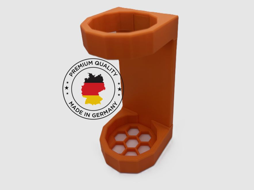 Magnetyczny uchwyt na tłumik do 56mm POMARAŃCZOWY | Uchwyt na tłumik do szafy na broń