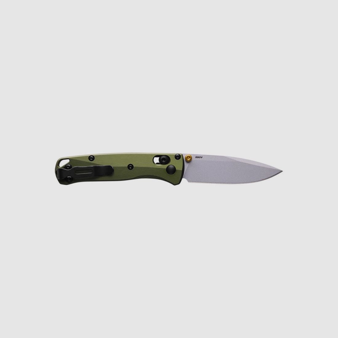 BENCHMADE MINI BUGOUT MESSER ALU GRÜN, Bild 2 von 4