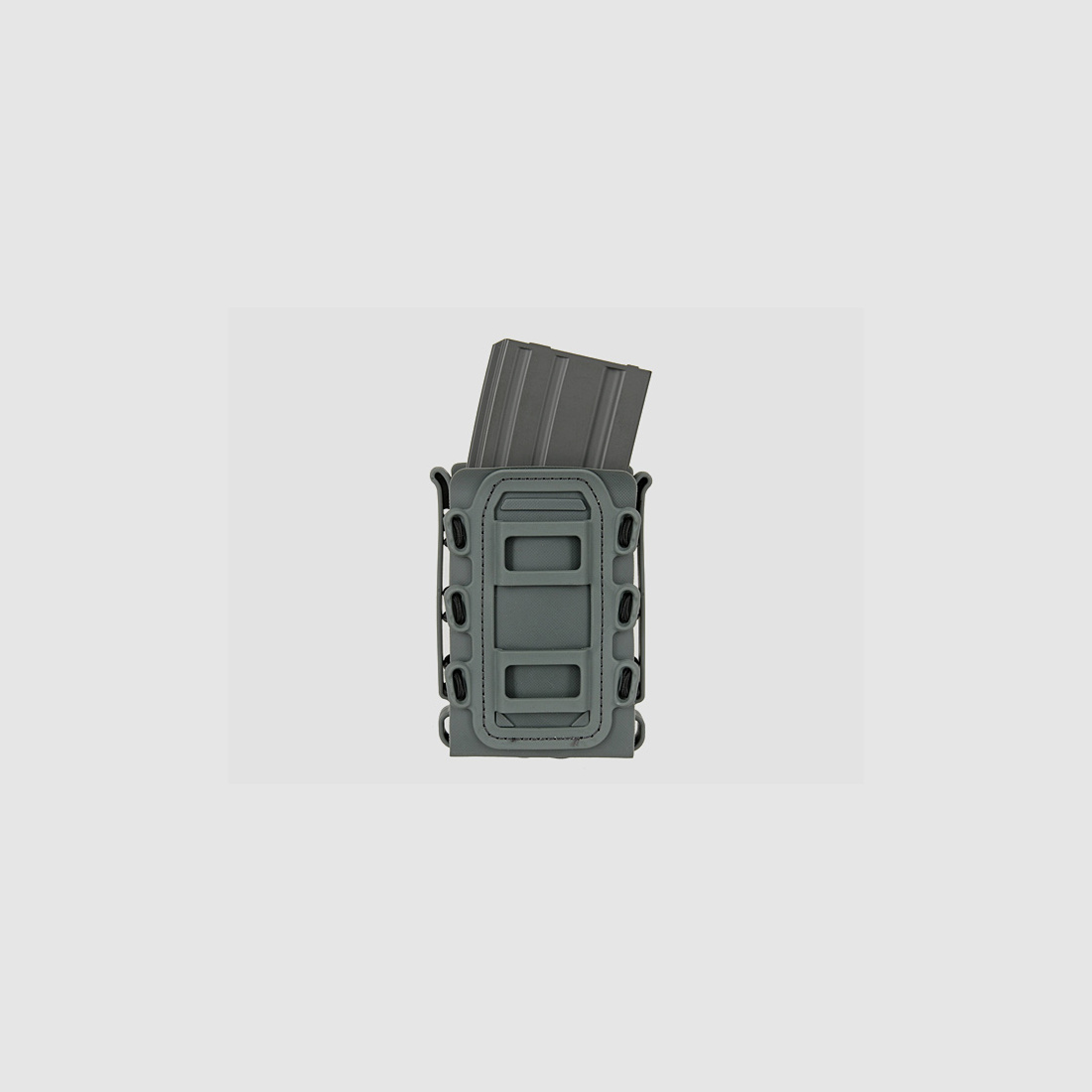 Soft Shell Rifle 5,56 Mag Pouch with MOLLE Clips - Wolf Gray [TMC]