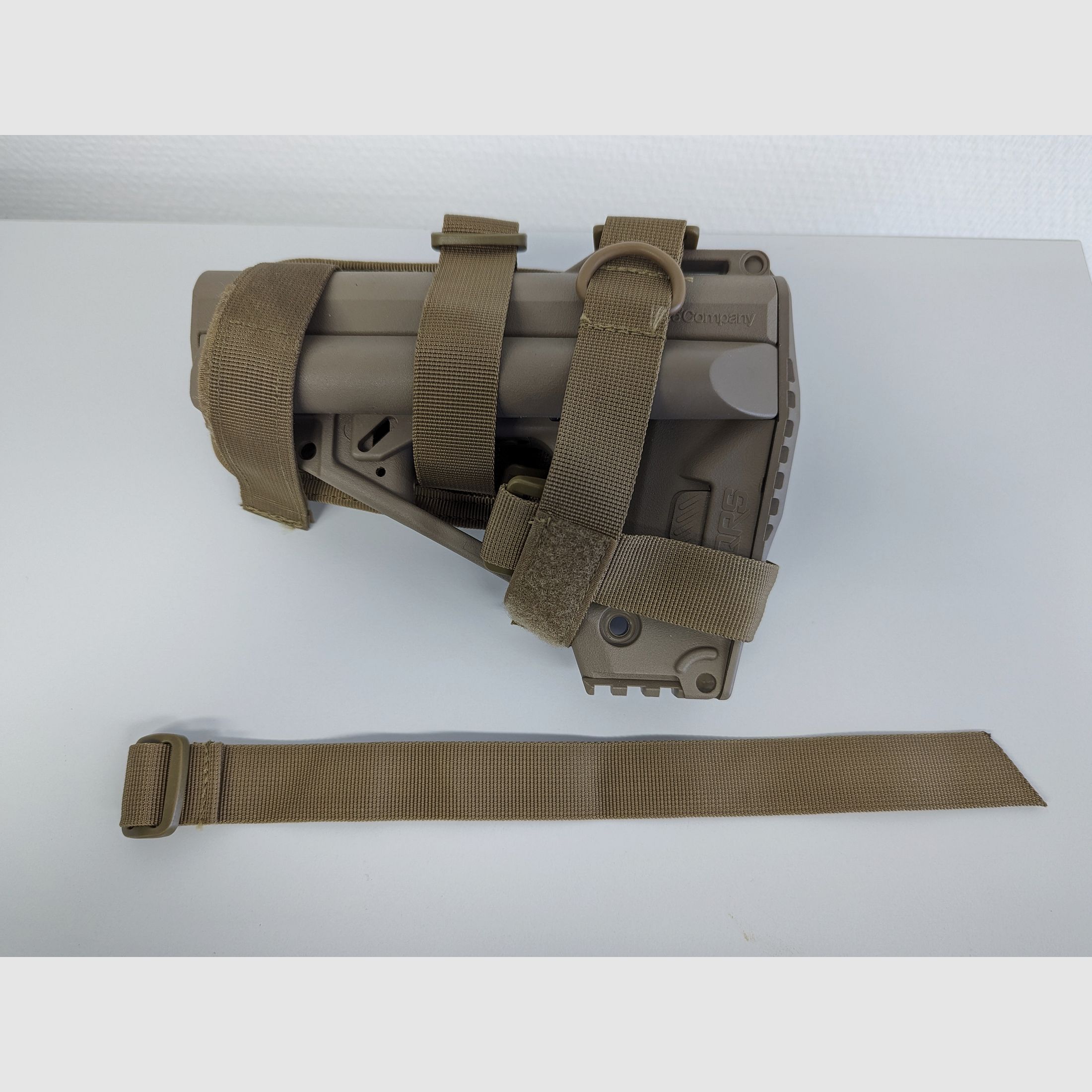 Condor Airsoft Softair bolsa pouch para baterías LiPO más grandes M4 AR15 culata trasera FDE Coyote