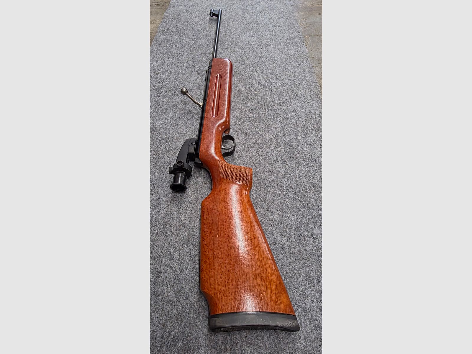 Q1 Skośny uchwyt tunelu koronkowego Haenel Mod. 3.112 z diopterem i precyzyjnym spustem przeładowującego kal. 4,5mm Diabolo 311 - 2, zdjęcie 3 z 10