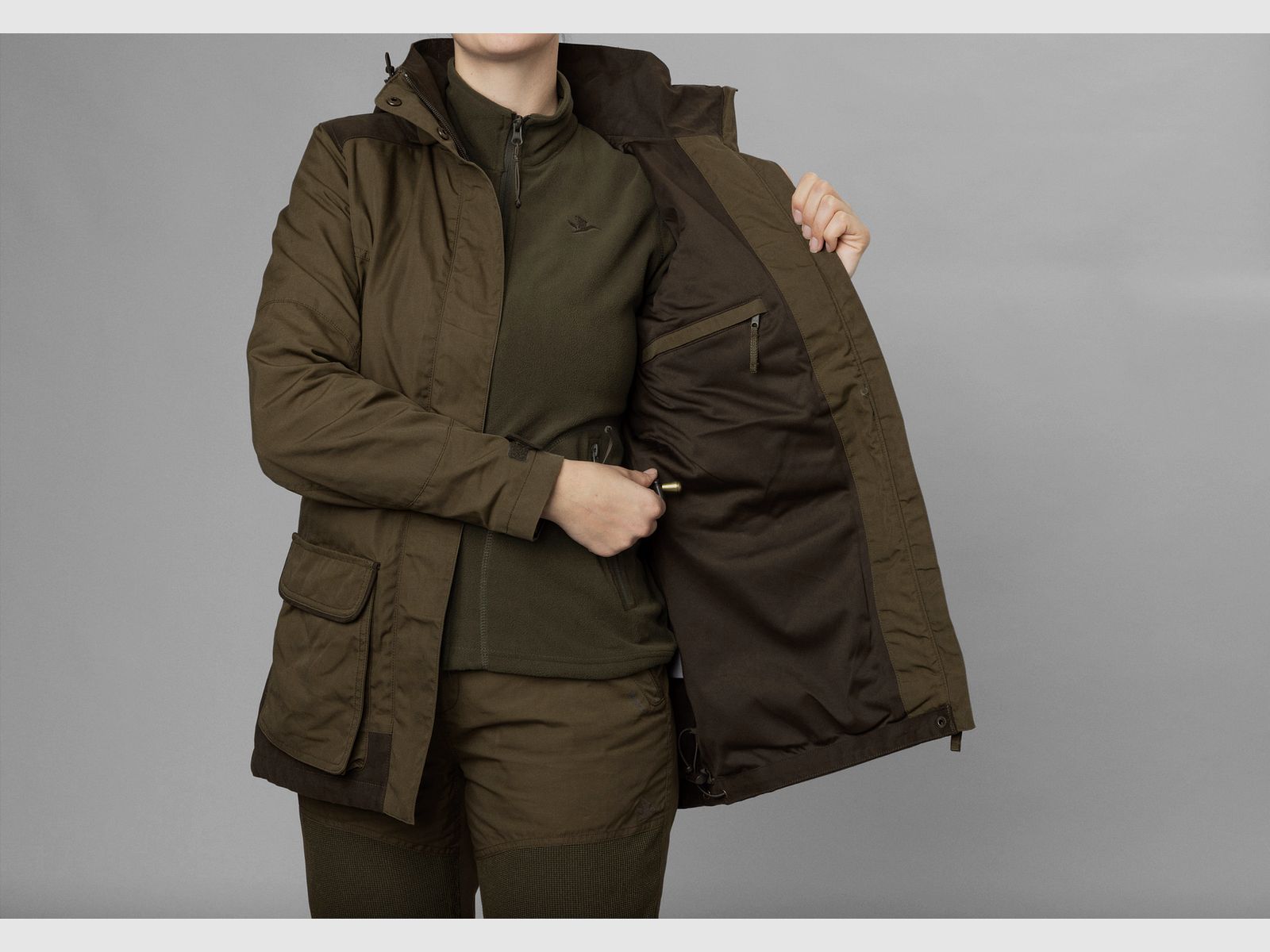 Seeland Key-Point Kora Jacket – Pine Green/Grizzly Brown, image 6 of 10