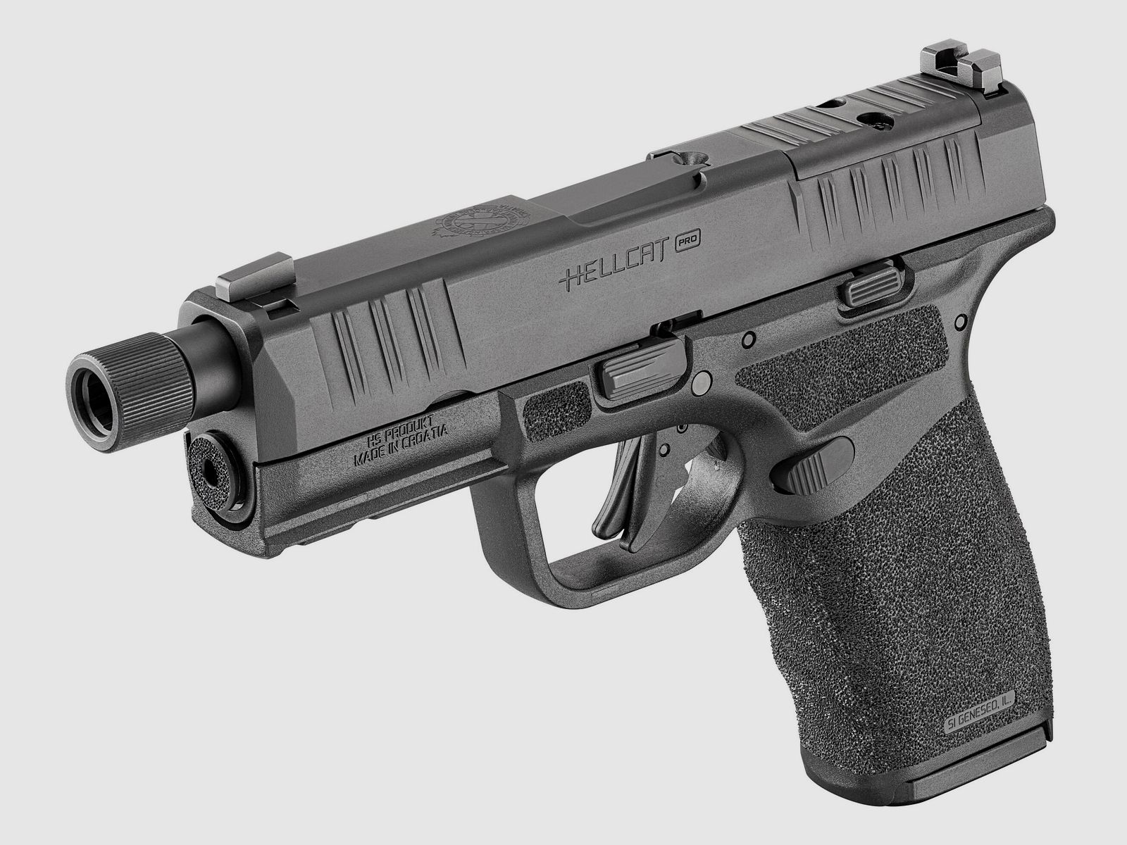 Springfield HELLCAT PRO OSP TB 9mm zwart pistool, afbeelding 6 van 9
