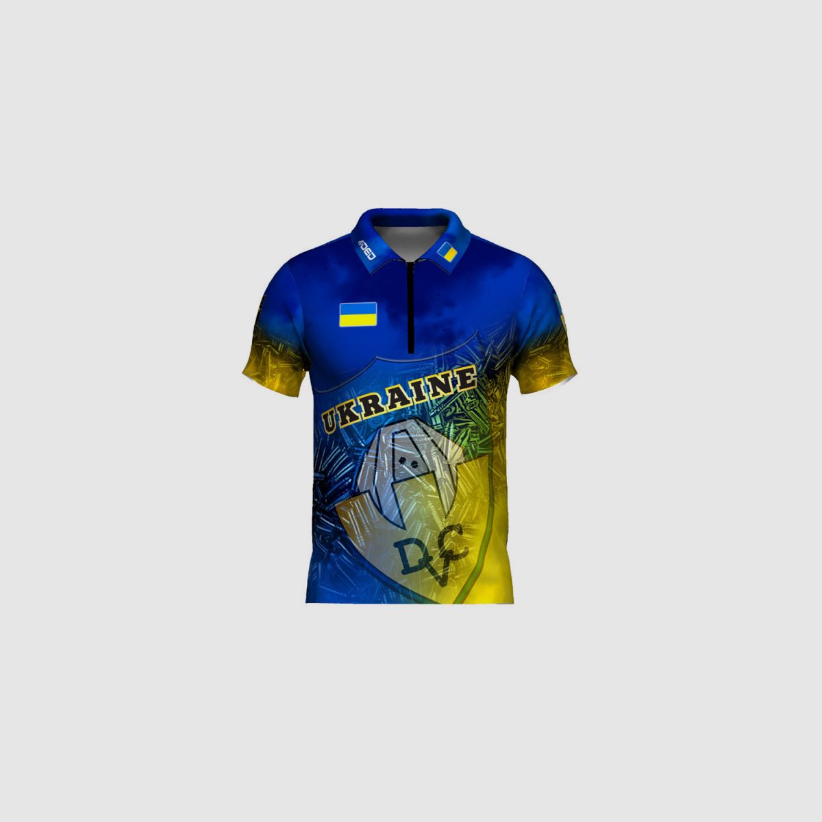 DED IPSC Ukraine T-Shirt, Größe: 4XL, Benutzerdefinierter Name: Mit Benutzerdefiniertem Namen, Bekleidungsart: Regulär (Herren), Bild 3 von 3