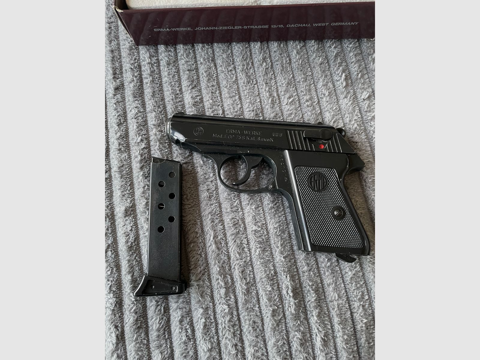 ERMA EGP 75S Kal.8mmK Originele verpakking Ideaal voor verzamelaars Topstaat