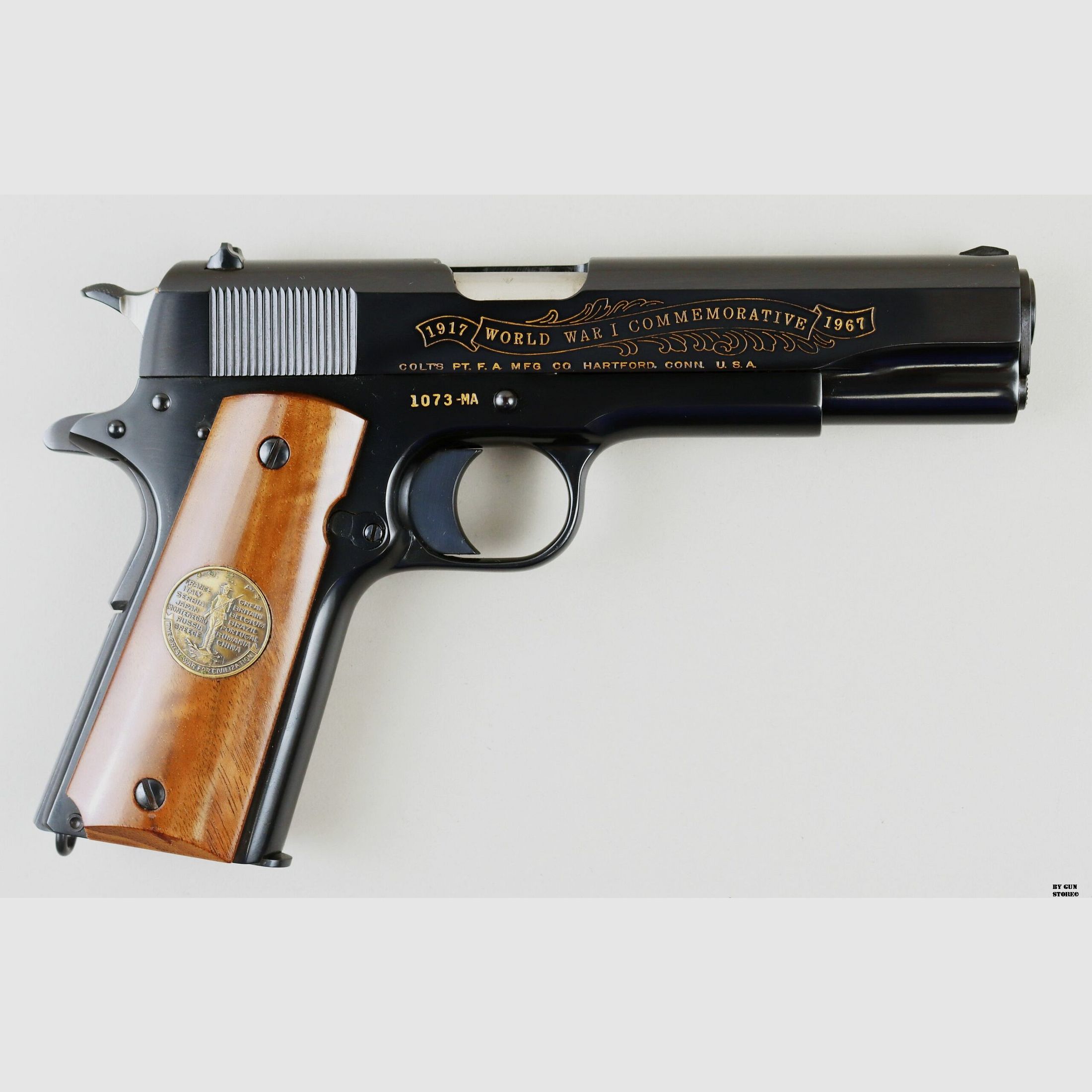 Colt pistool model 1911 Meuse Argonne Commemorative kal. 45 ACP matr. 1073MA, afbeelding 3 van 11