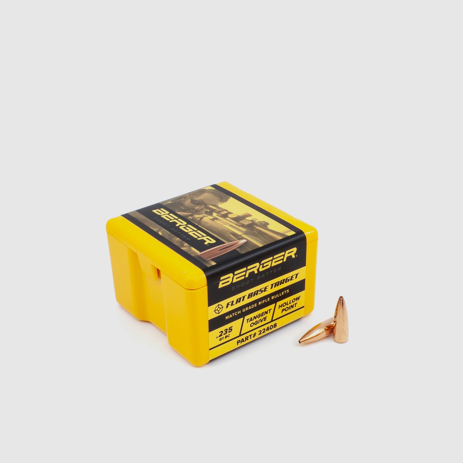 Berger Bullet .22 FB Target 52GR 100 Pieces