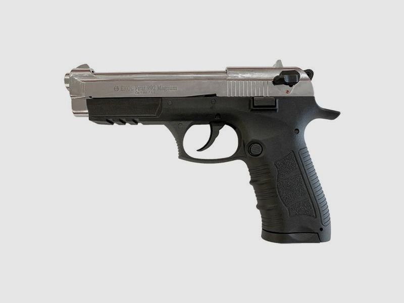 Ekol P92 Magnum CHROM Schreckschusspistole Kaliber 9mm P.A.K.