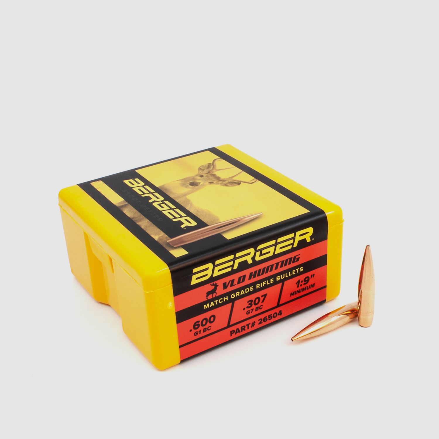 Proiettile Berger 6,5mm/.264 VLD Caccia 140GR 100 Pezzi