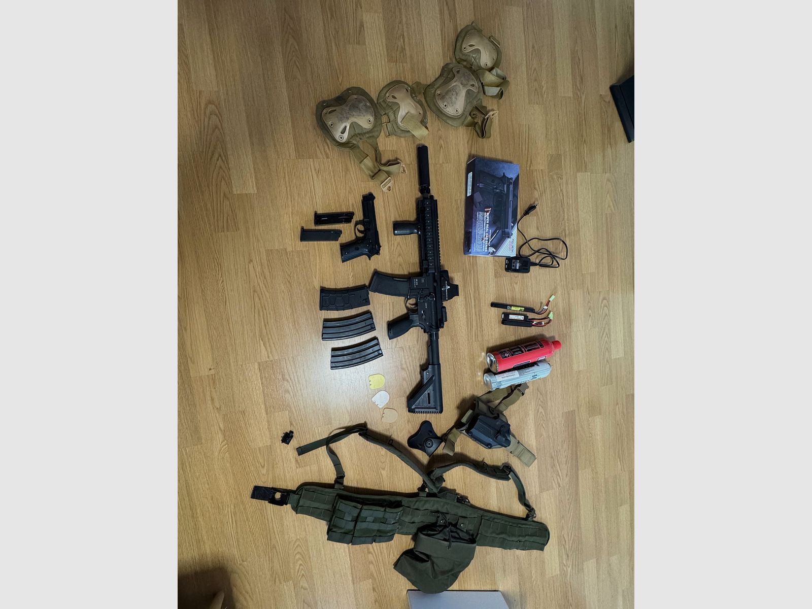 HK416 S-AEG FULLL METALL Umarex & Beretta M9 Greengas Full Metall 