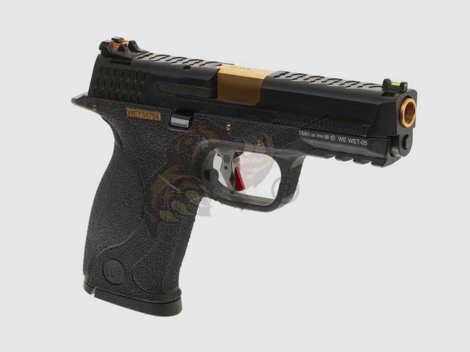 WET-05 BK Gold Barrel Metall Version GBB in Black