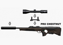 Walther RS3 Pro Chestnut + Steiner 3-12x56 + Schalldämpfer + ... / Komplettpaket