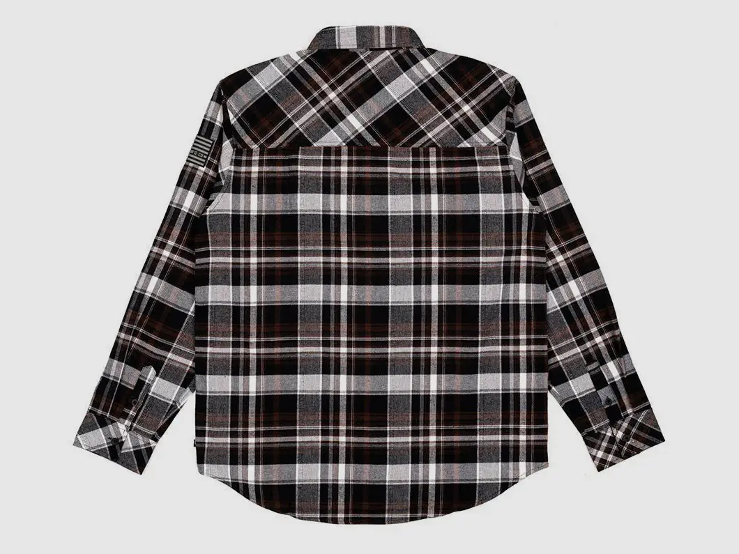 Flannel Shirt COMBAT, black/brown, image 2 of 3