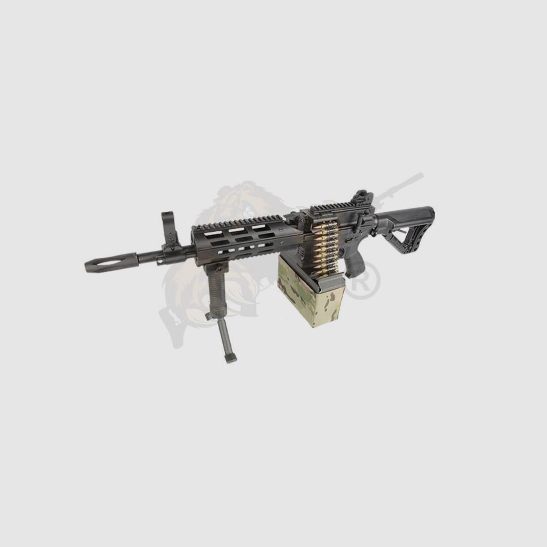 G&G CM16 LMG mit ETU in Schwarz Airsoft Frei ab 18 - S-AEG -F-