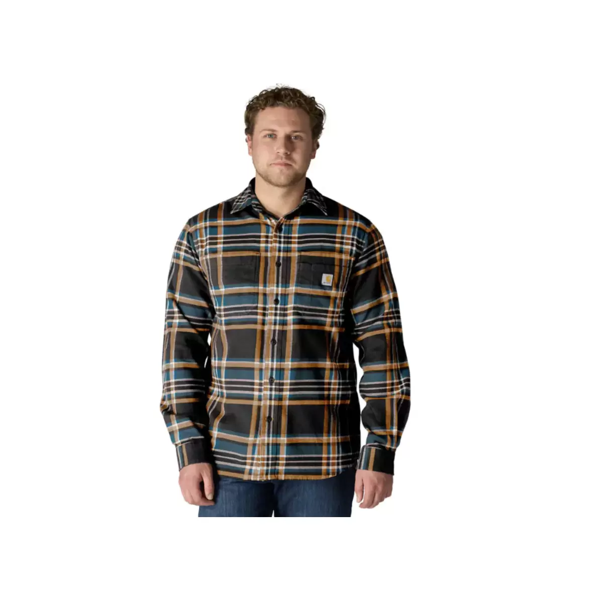 Carhartt FLANNEL LONG-SLEEVE PLAID SHIRT
