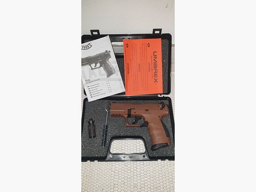 Walther Chocolate P22Q P 22 Q P22 9mm PAK Schreckschuss SRS Pistole Gas Schreckschusspistole