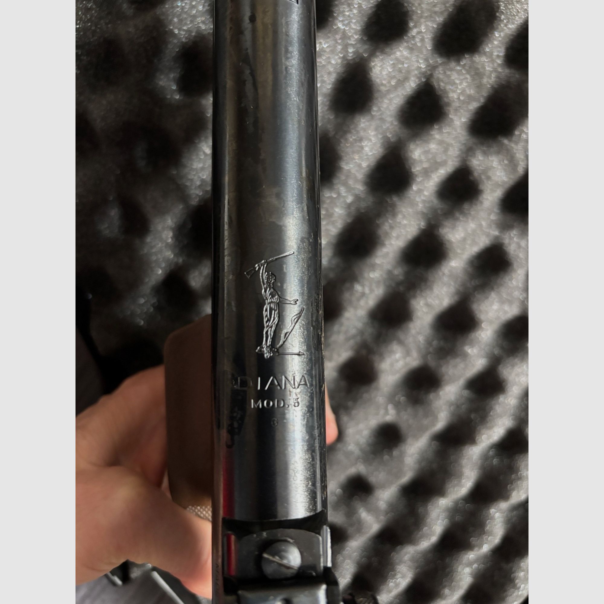 Air pistol DIANA Model 5 Cal 4.5 177 with like-new combination lock case