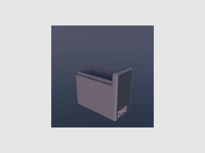 Filamelt Munitionsbox / .260 Remington / ‘Schiebedeckel’ / Patronenbox, Ammo Box