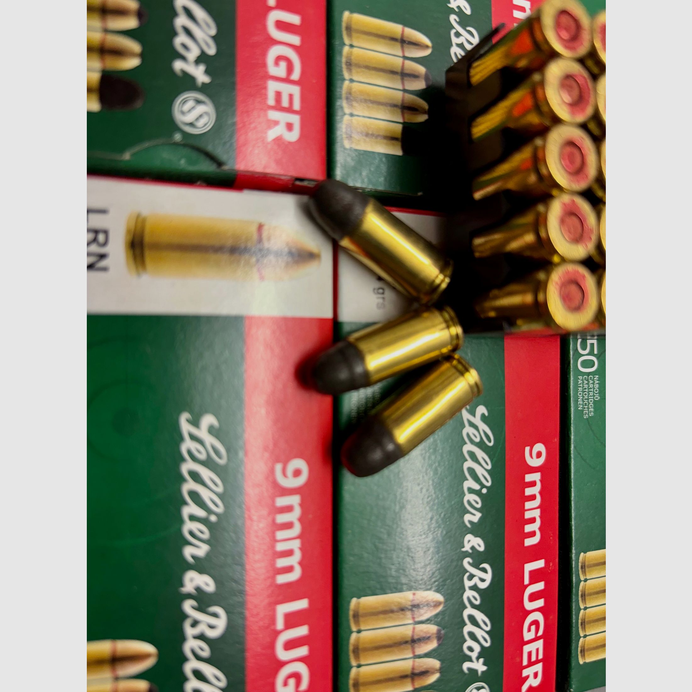 750 disparos S&B 9mmLuger 8,0 G LRN plomo cabeza redonda