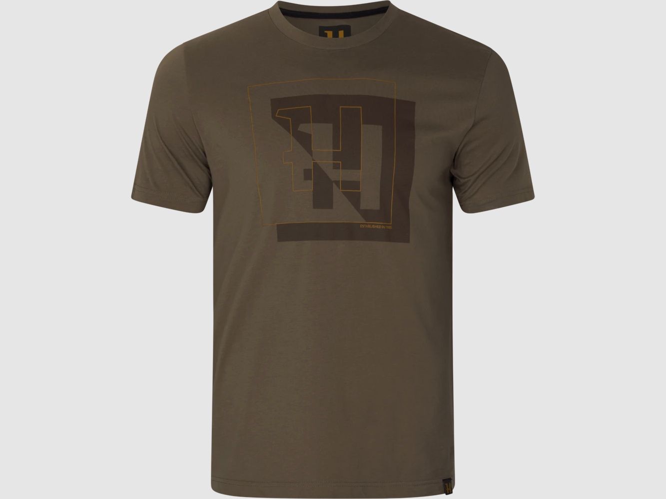 Härkila H-Logo S/S T-Shirt Men Major brown 3XL