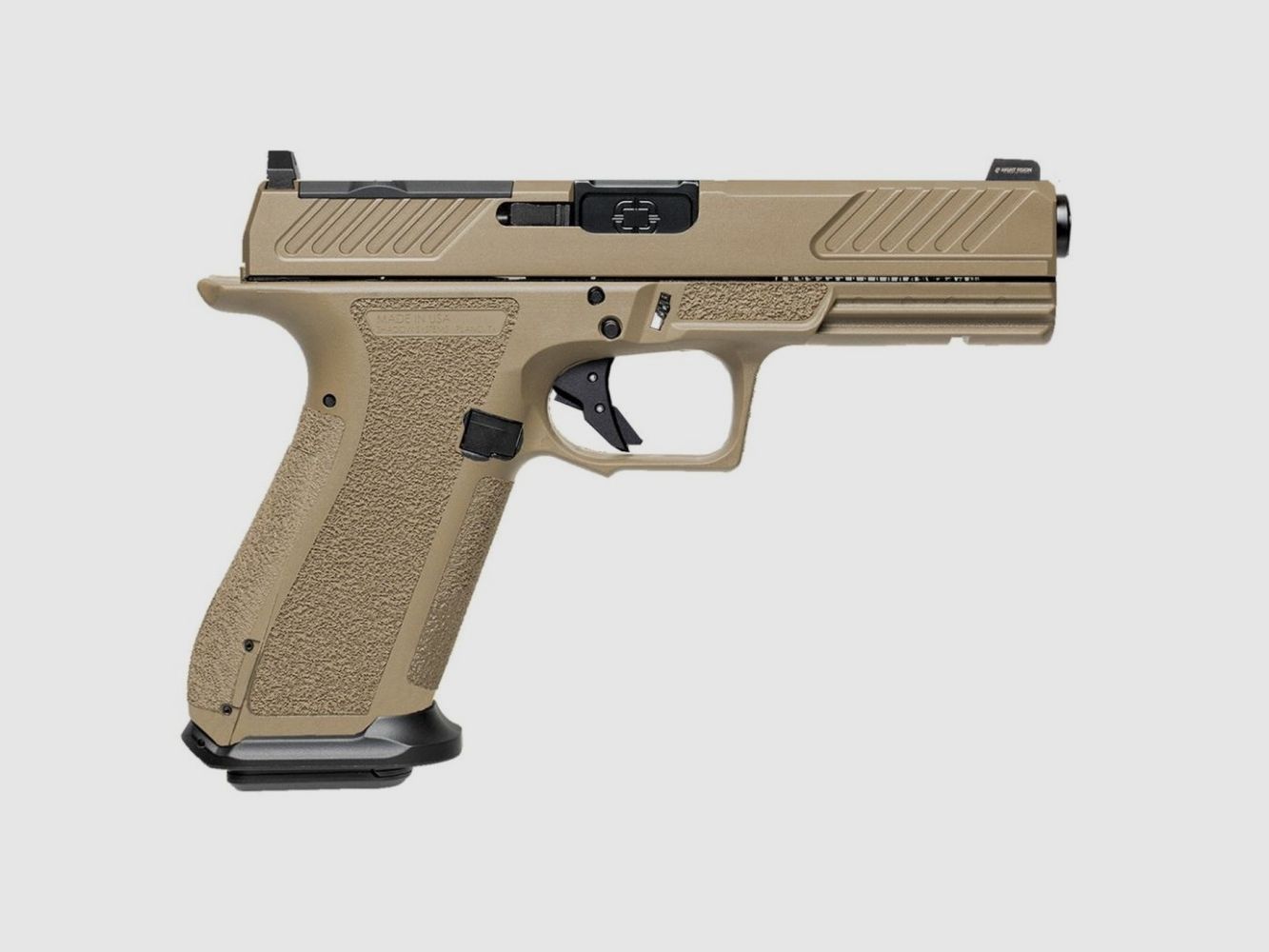 Shadow Systems DR920 Combat Slide Optic, FDE 9mm, 4.5" Spiral Barrel, Tritium