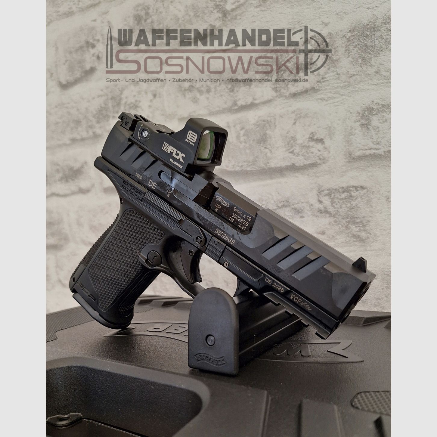 Pistole Walther PDP F-Serie OR 4" 9mm Luger & EOTech EFLX Mini Reflex Sight