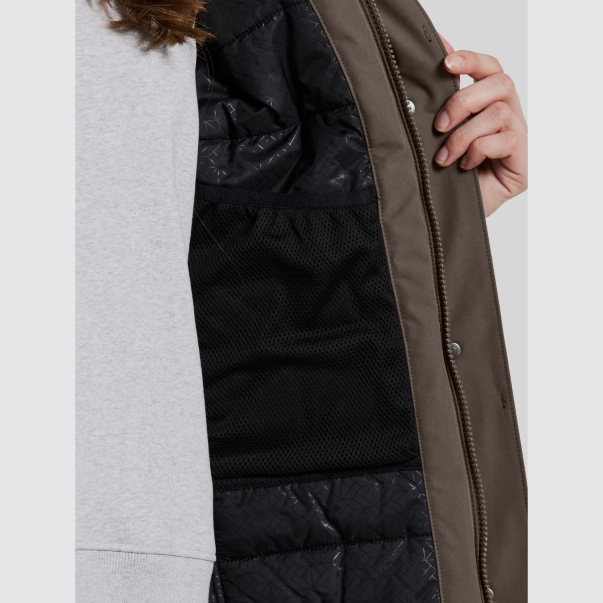 DIDRIKSONS Erika Damen Parka 3 Mocha Brown