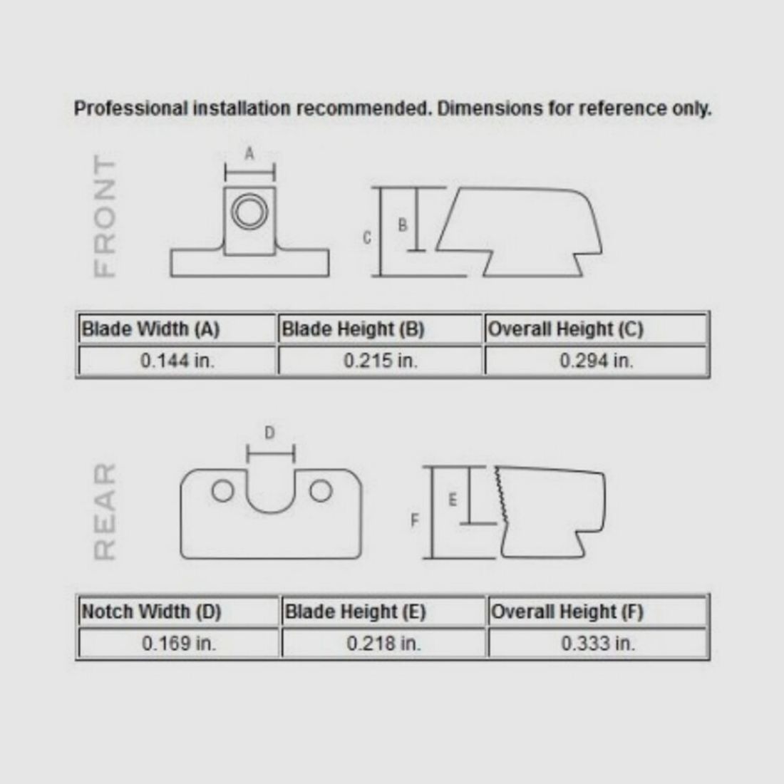 Trijicon N-Viseur HD orange Beretta 92/96A1