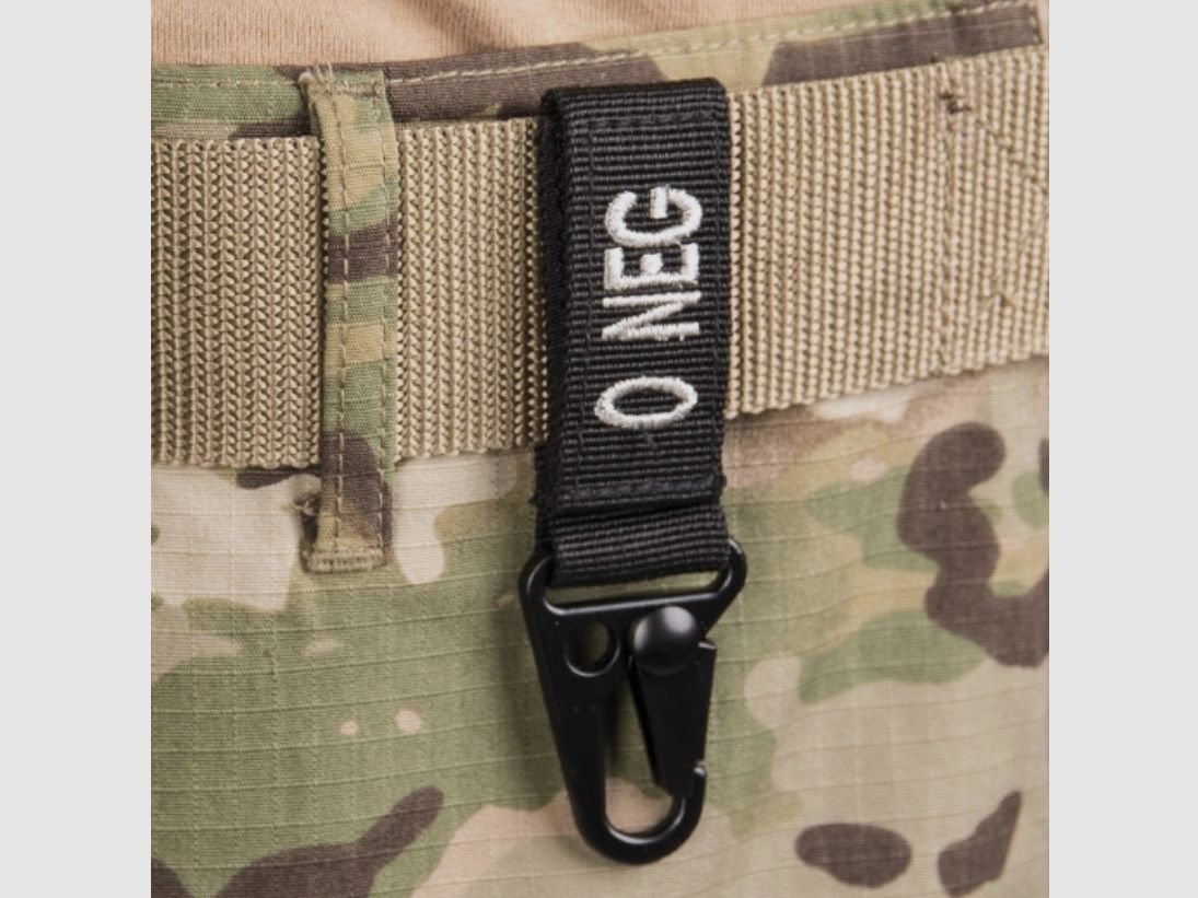 Taktischer Schlüsselanhänger - O negativ SCHWARZ, Bild 2 von 3