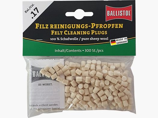 Ballistol felt cleaning plug classic