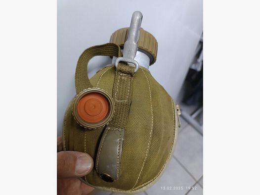 Feldflasche mit Alubecher Zivilschutz Bundesgrenzschutz