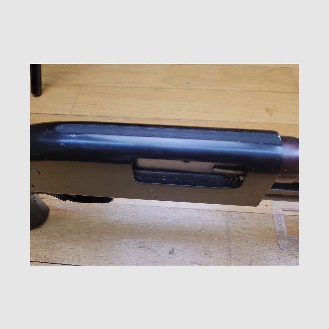 Beautiful pump-action shotgun Mossberg 500ATP "Truck Gun" – 12/76 – good "made in USA" shotgun – barrel 47cm – magazine 5 cartridges – Pachmayr pistol grip + classic beech – ambidextrous safety – Iconic, image 19 of 21