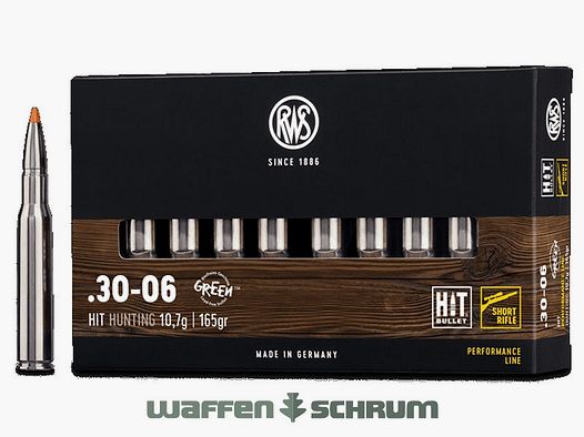 RWS .30-06Spring HIT 10,7g - 165gr Short Rifle