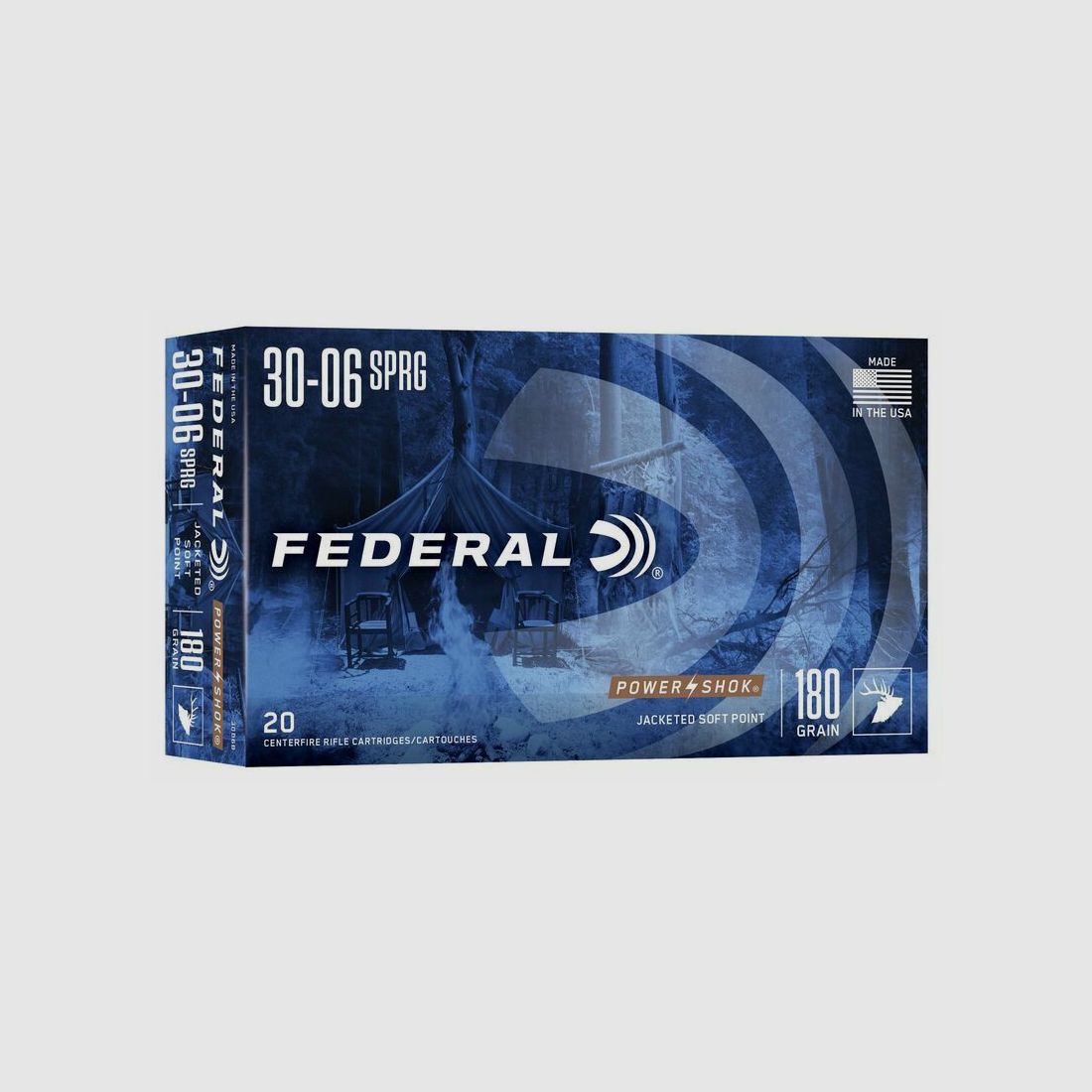 Federal Power Shok SP 11,7g/180grs à20 .30-06 Spring.