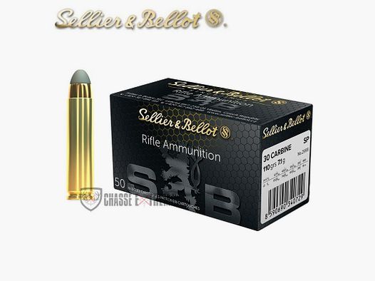 50 nabojów S&B Kal. 30 Carbine 110Gr SP