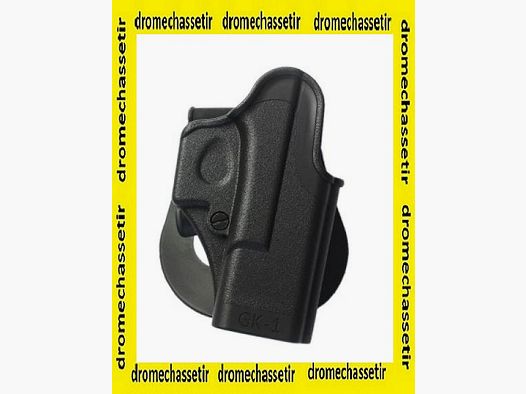 Holster pour droitier de ceinture IMI Defense pour Glock 17/19/22/23/25/26/27/28/31/32 Gen 4 Compatible, noir