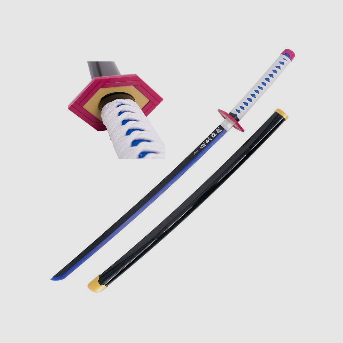 Espada de luz LED de bambú Katana Giyu Tomioka