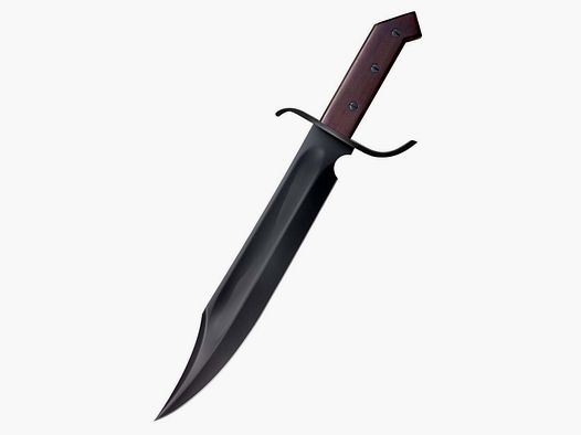 Frontier Bowie knife with leather sheath