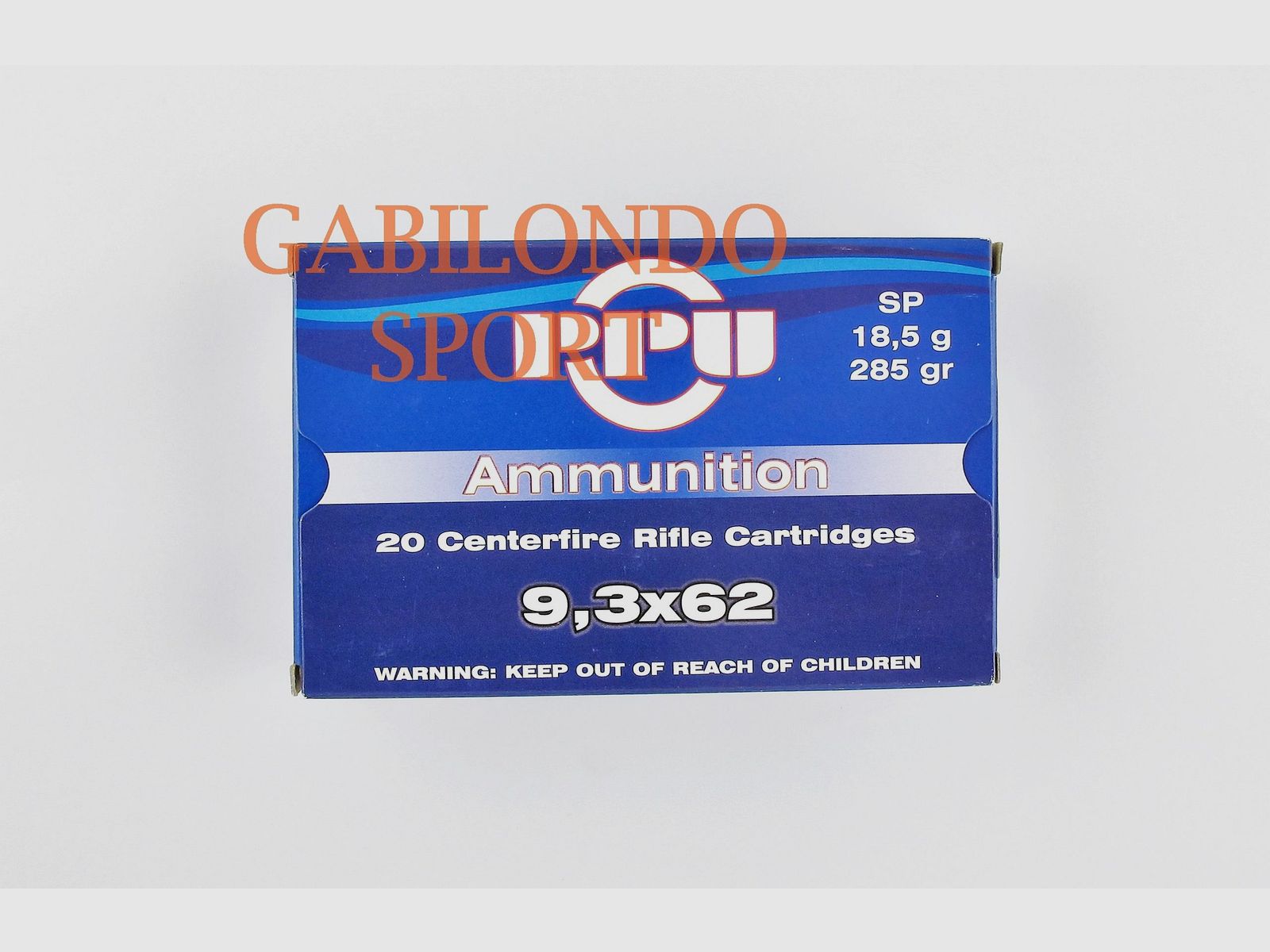Munition PRVI 9,3×62 mit SP-Geschoss 285 gr