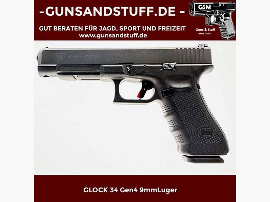 GLOCK 34 Gen4 9mmLuger incl. Timney Match Trigger en Glock Jet Funnel