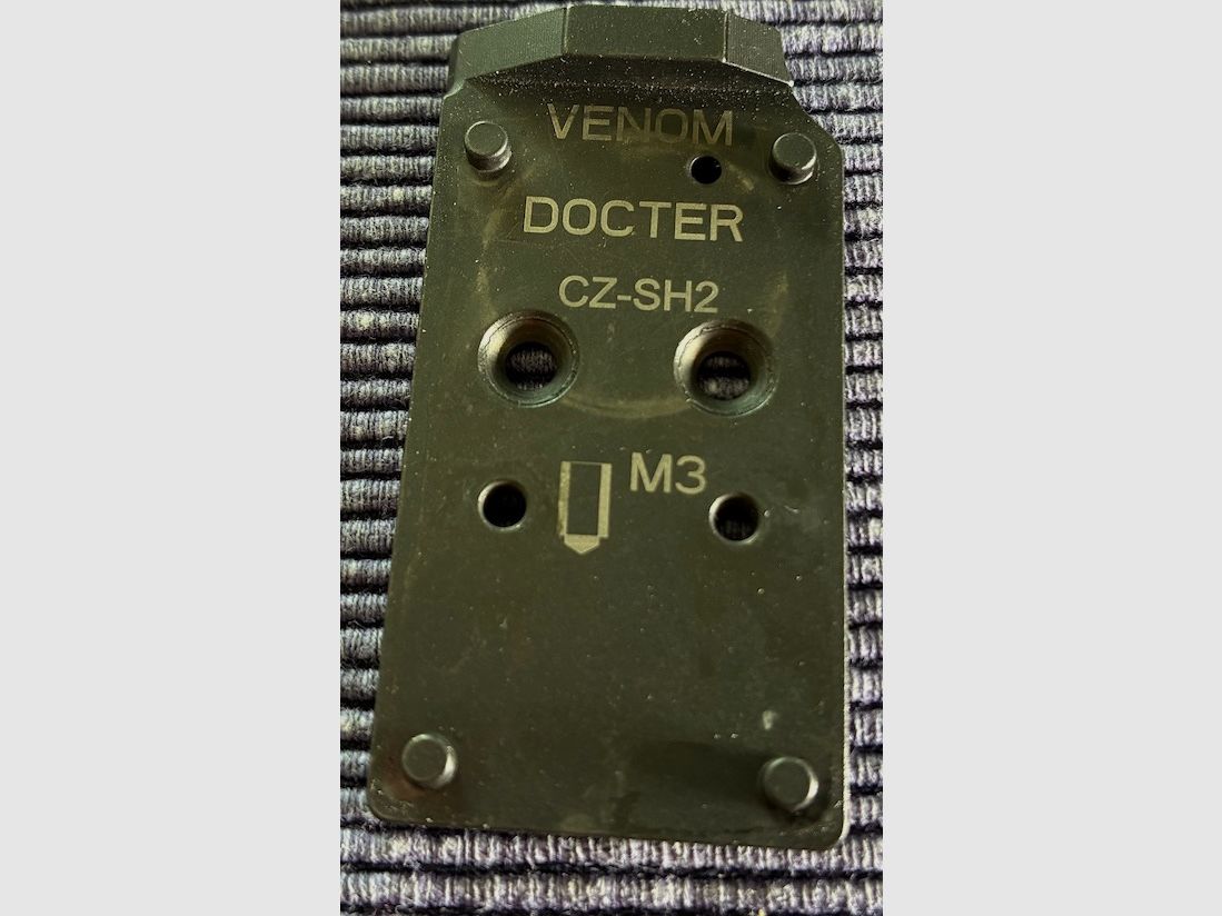 Empreinte, plaque de base pour CZ Shadow 2 OR pour Venom et Docter