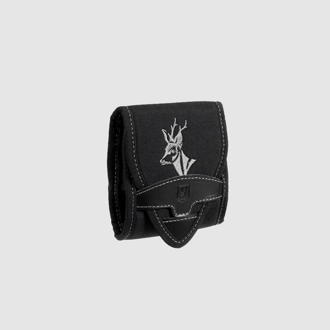 MULTICALIBER-HÜLSENETUI AUS CORDURA UND LEDER MIT CAPRIOLO-LOGO