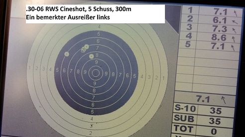 RWS Cineshot bis 300m?