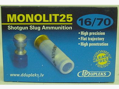 Monolit 25 16/70 Slug - bleifrei, 495gr/32g (a5)