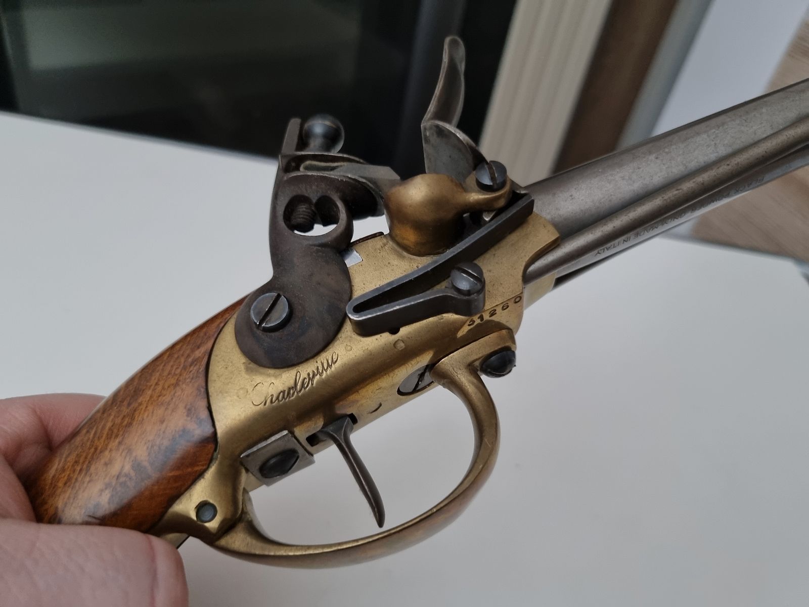 Armi San Marco Charleville 1777 flintlock pistol in caliber .69