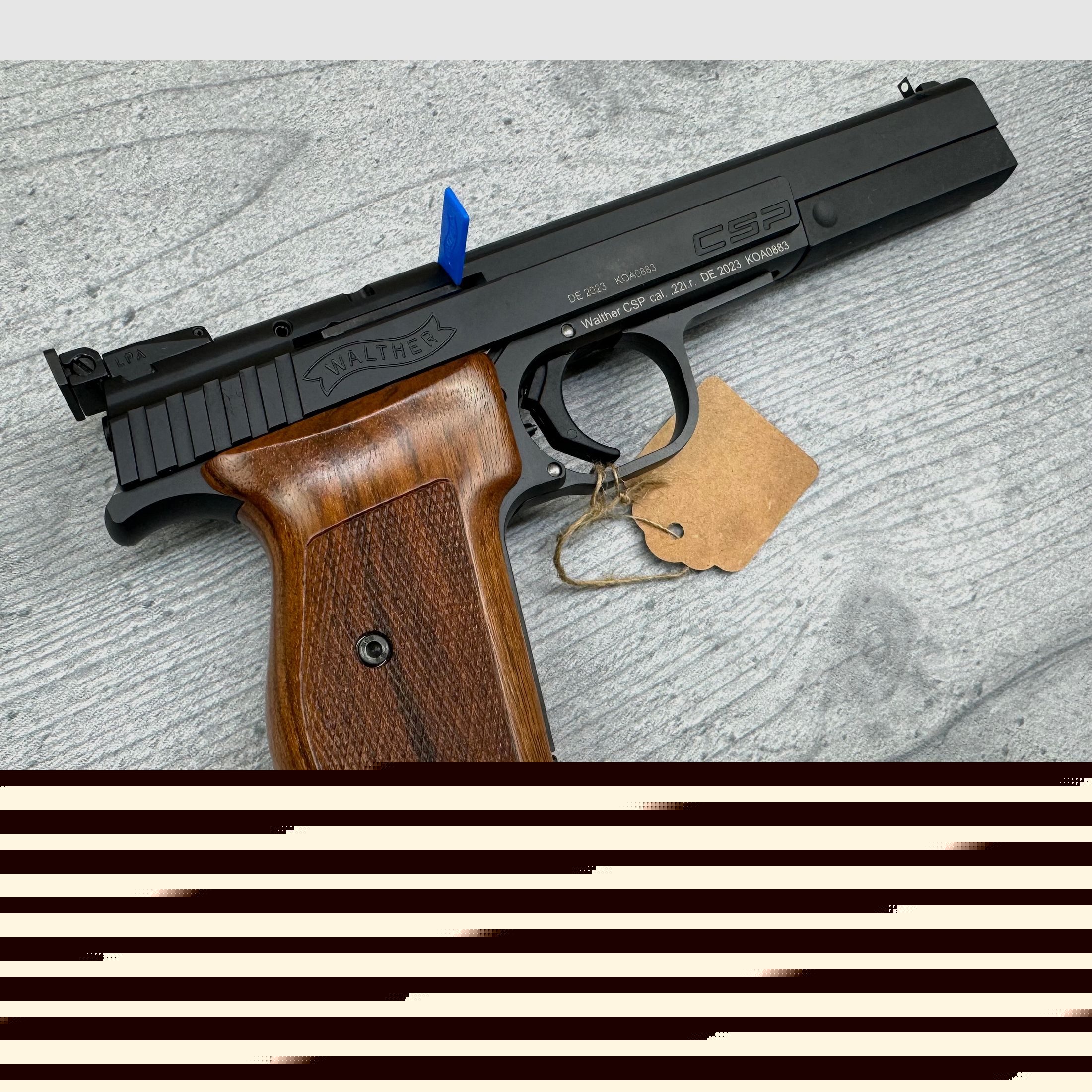 Vorführwaffe Carl WALTHER CSP Dynamic .22lr einstellbarer Matchabzug Sportpistole