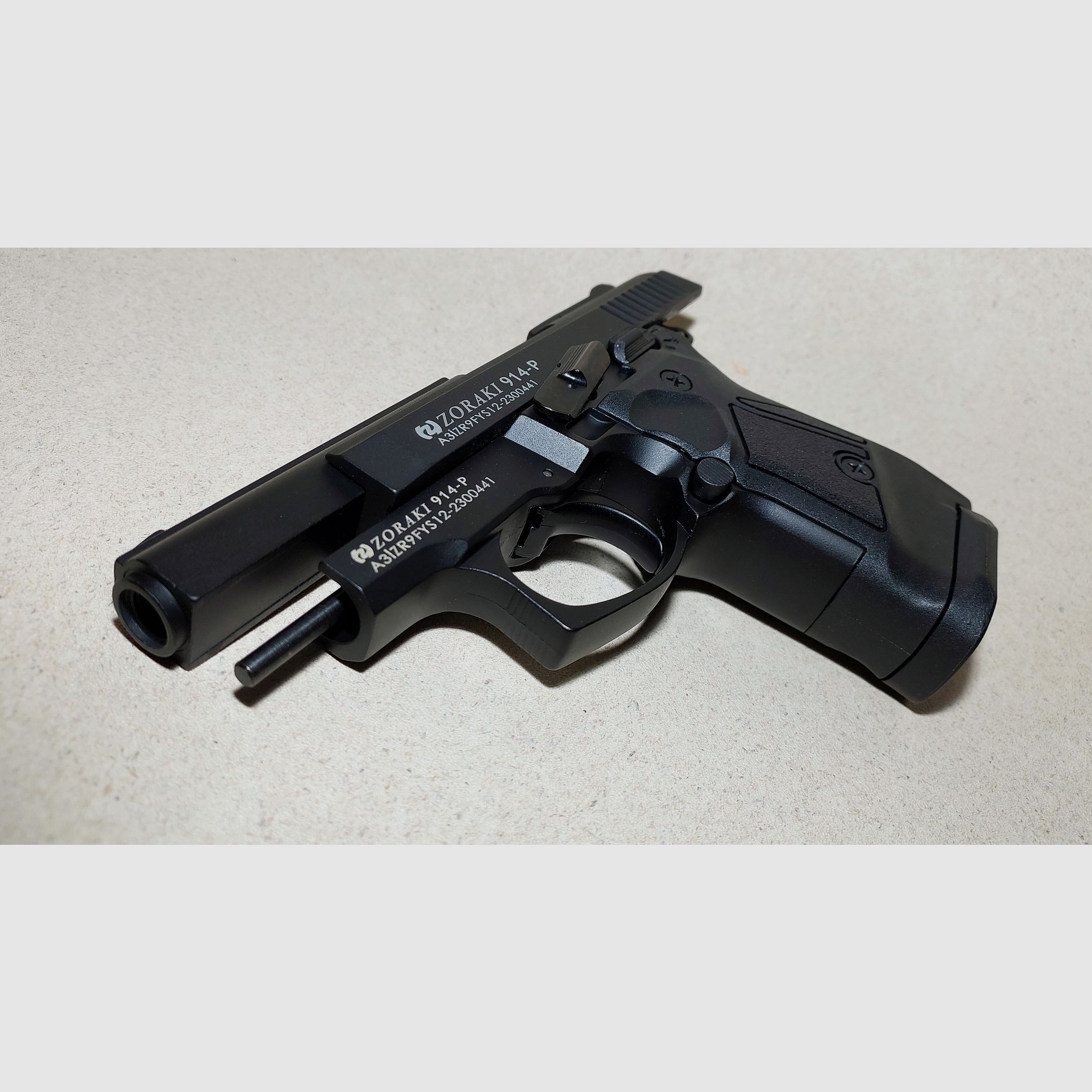 Zoraki 914 brüniert Schreckschuss Pistole 9mm P.A.K. PTB (1070) neu!
