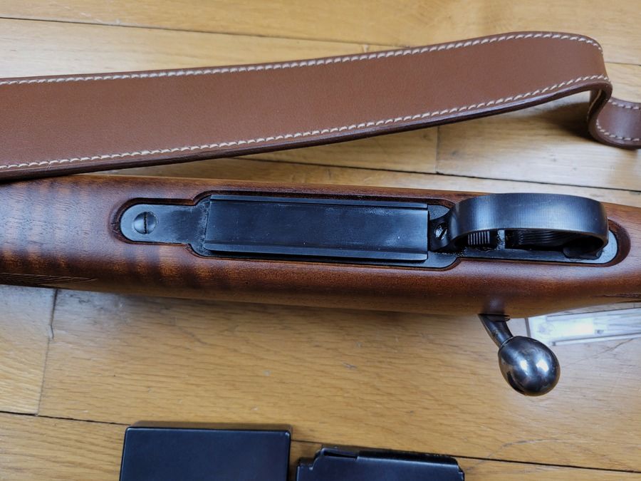 Sehr schöne Tikka M55 Büchse – 222 Remington – mit Box – 2 Magazine – zweites Visierorgan aus Faser – Gewehrriemen – schönes Holz – neuwertig, Bild 19 von 27