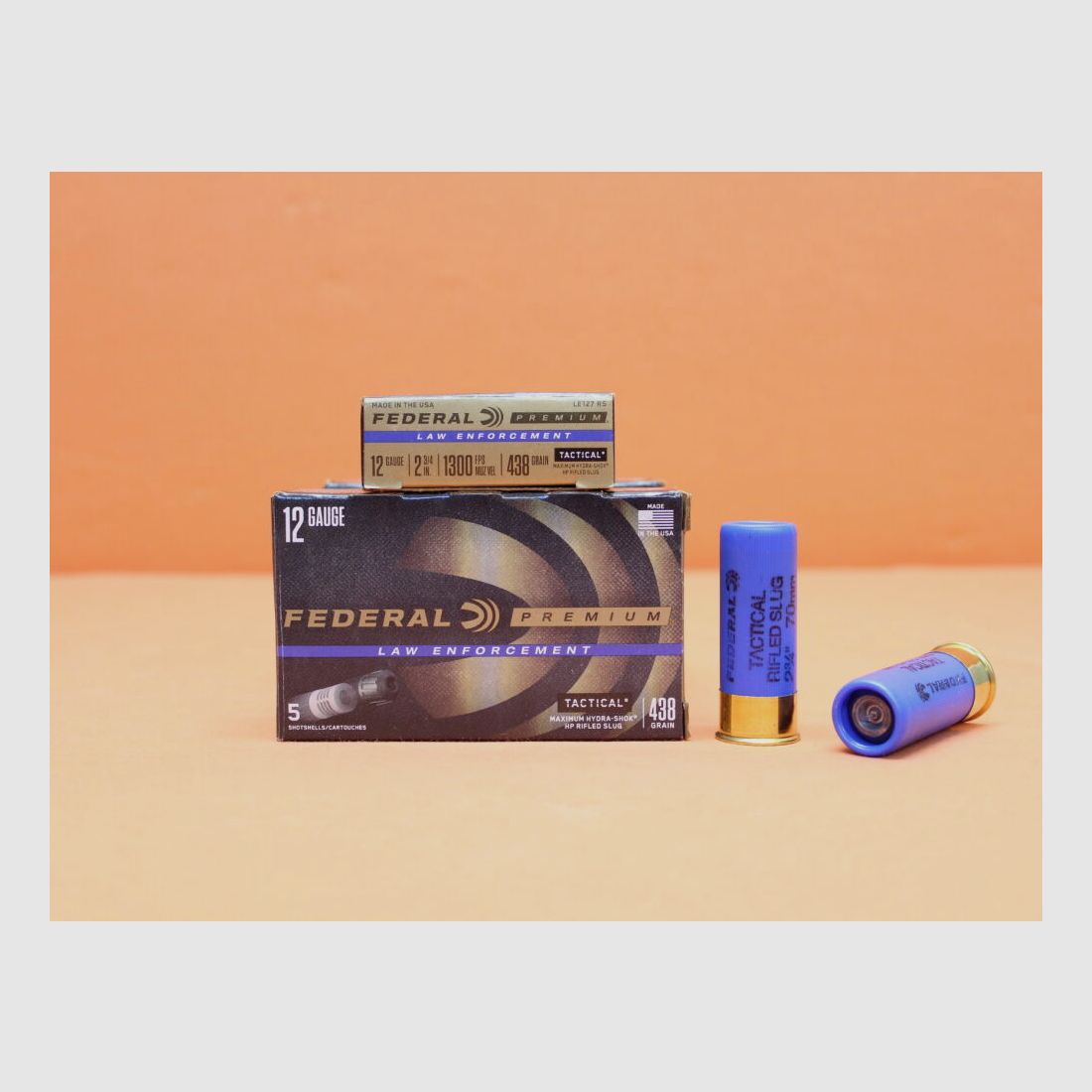 Federal Patrone 12/70 Federal Tactical Slug Blei 28g VE 5 Patronen LE Tactical (LE127RS)