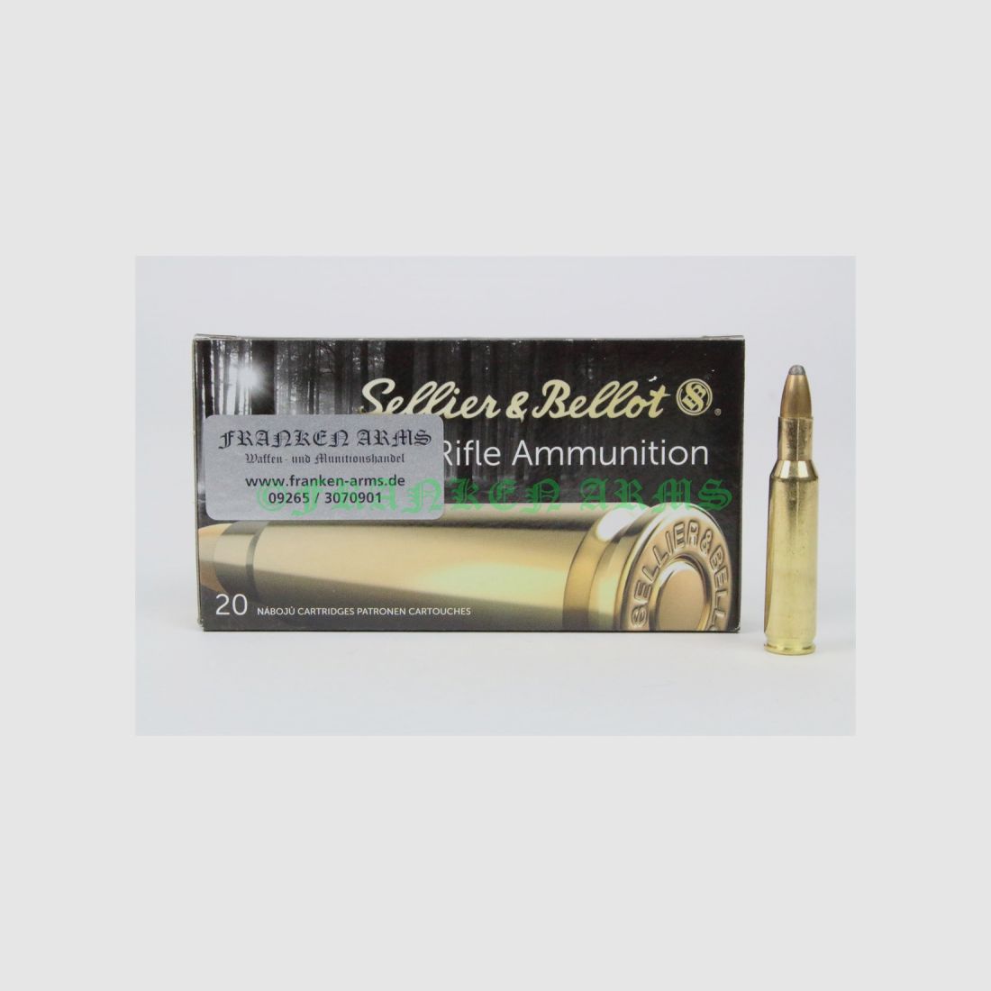 Sellier&Bellot .222 Rem. SP 50gr. 3,24g 20Stück 60150